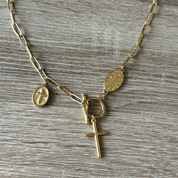 Cross chain necklace N732 - Picture 4 of 4